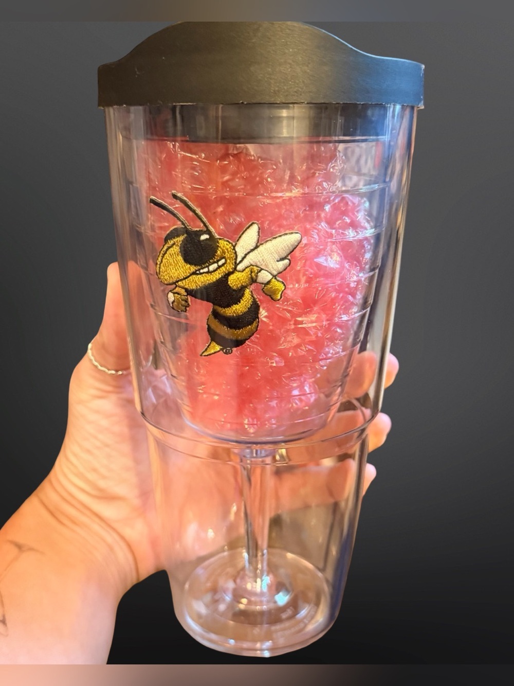 🏈 🍷Georgia Tech Yellow Jackets Tervis 16oz Insulated Wine Goblet 💛💙